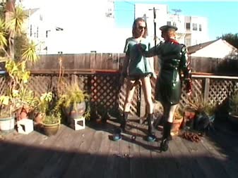 Bondage Tourist - FemDom PUBLIC Humiliation - Cock Locked  Interrogated On The Roof  The Prisoner